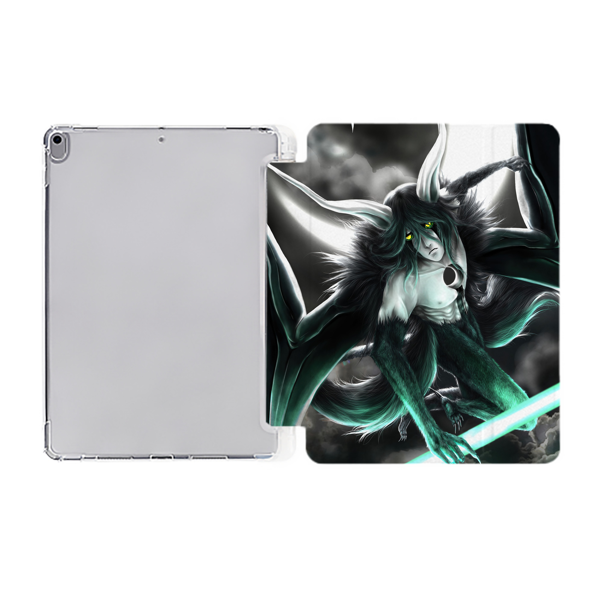（画像用） ブリーチ BLEACH IPad ケース ペン収納付き 三つ折りスタンド PUレザー×シリコン 対応機種9.5/10.5/10.9インチ